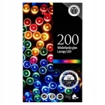 LAMPKI ŚWIĄTECZNE 200 LED CHOINKOWE SZNUR 20 M WIELOKOLOROWE RGB