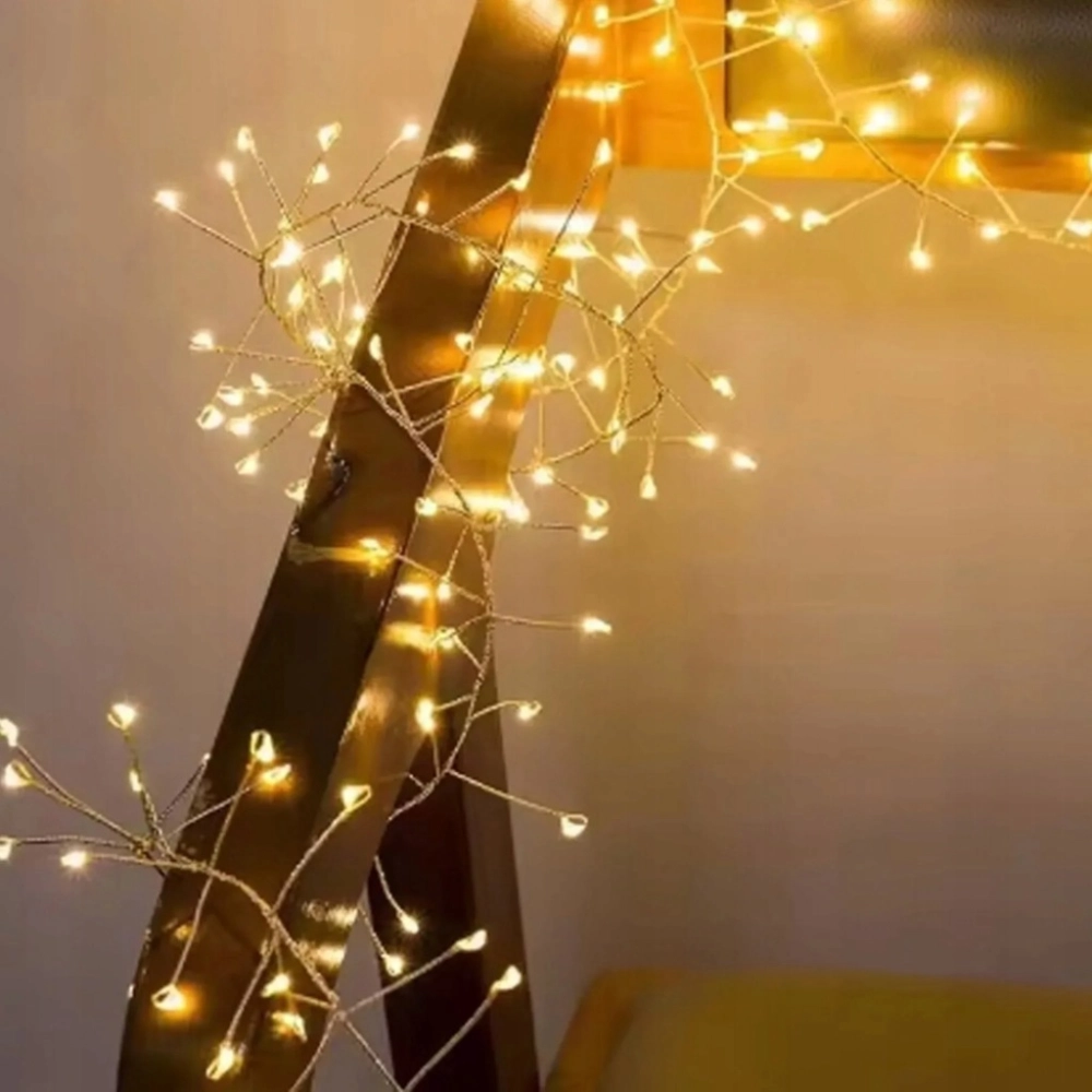 LAMPKI CHOINKOWE DRUCIKI 200 LED DIODY DEKORACJA ŚWIĄTECZNA ŚWIATEŁKA 6 M
