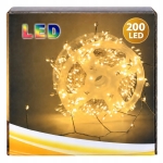LAMPKI CHOINKOWE DRUCIKI 200 LED DIODY DEKORACJA ŚWIĄTECZNA ŚWIATEŁKA 6 M