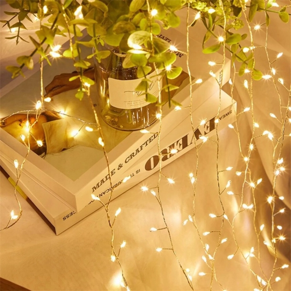 LAMPKI CHOINKOWE DRUCIKI 100 LED DIODY DEKORACJA ŚWIĄTECZNA ŚWIATEŁKA 3 M