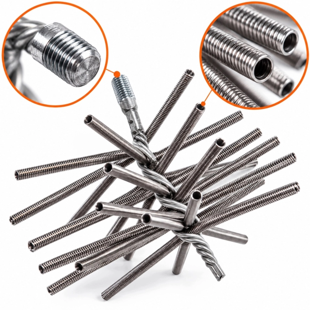 SZCZOTKA KOMINOWA 160 mm SPRĘŻYNOWA GWINT M12 DO CZYSZCZENIA KOMINA WYCIOR