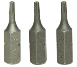 TORX BITS T10 x 25 mm 3 Stück BIT BITS GROT TORXY