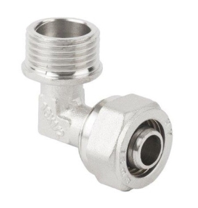 90 'PEX ELLENBOGEN / M 32x1 AUSSENGEWINDE ALUPEX