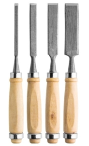 MEISSELSET FÜR HOLZTISCHLEREI MEISSEL 4 tlg.