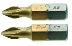 KREUZBITS PH1 x 25mm 2er BIT BITS SET