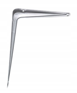 WINKEL REGALHALTER FÜR REGAL 75x100 mm GRAU