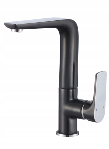 SENJA KÜCHENMISCHER SCHWARZ-CHROM