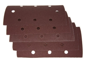 SCHLEIFPAPIER MIT LÖCHERN FÜR VELCRO P150 5Stk. 93x185