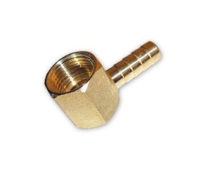 WINKEL MESSING VERBINDER FÜR SCHLAUCH 9mm FIT 1/2 KUPPLUNG