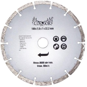 DIAMOND BLADE TROCKENSCHNEIDUNGSSEGMENT 180mm