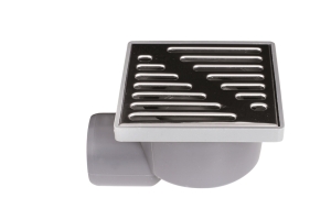 ABWASSERGITTER FI50 10x10cm SEITLICHER AUSLAUF