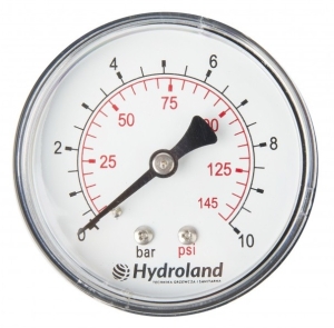 AXIAL GAUGE 0-6 BAR 63mm HINTERE FEDER