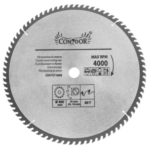 KREISSÄGE FÜR HOLZ 230 mm 80 ZÄHNE WIDIA