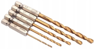 METALLBOHRER BITS FÜR SCHRAUBENZIEHER SET 5-tlg.