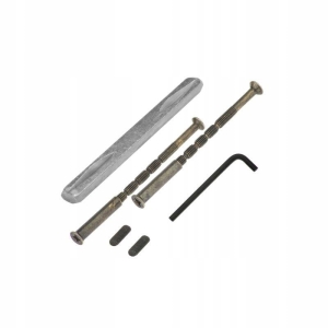 MONTAGEKIT FÜR GRIFFE MIT SPINDEL 120MM SATIN