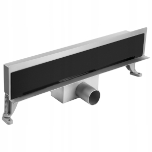 BURGO LINEAR WANDDUSCHABFLUSS 40CM SCHWARZ