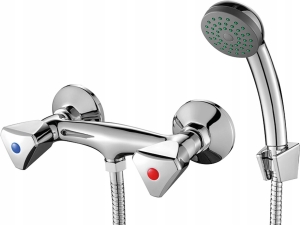 NORM WANDDUSCHBATTERIE MIT KIT DUSCHE.