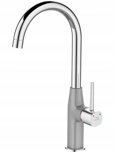 FIELDS BATTERIE STEHSPÜLLE MIT GRAUEM AUSLAUF