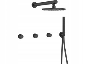 PRETTO VERDECKTE DUSCHBATTERIE SCHWARZ