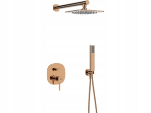 DUSCHSET MIT AKKU VERDECKT, ROSGOLD