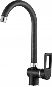 STANDMISCHER FÜR WASCHBECKEN MIT SCHWARZEM AUSLAUF