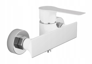 WANDMONTIERTE DUSCHBATTERIE OHNE SPRAY WEISS