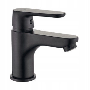 DIMA WASCHBECKENMISCHER MIT STECKER, SCHWARZ