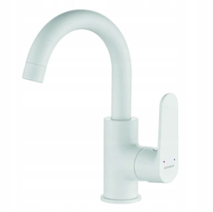 BATTERIE-STEHENDES WASCHBECKEN MIT BEWEGUNG. SPRAY U, WEISS