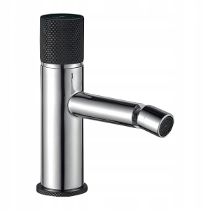 BIDET-BATTERIE STEHEN MIT KAPPE, SCHWARZ / SILBER