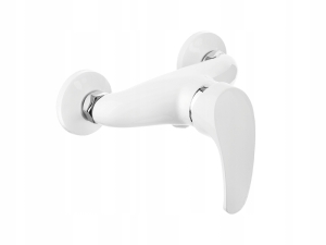 KAKADU BATTERIEDUSCHE. WANDMONTAGE, WEISS