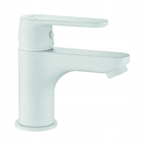 DIMA WASCHBECKENMISCHER MIT STECKER, WEISS