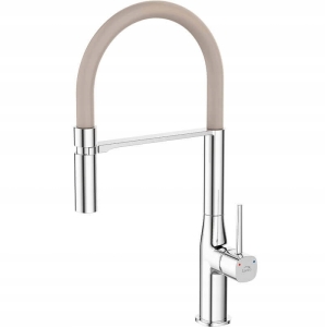 STANDMISCHER MIT U-AUSLAUF, BEIGE