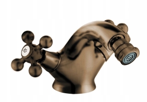 STILO BIDET BATTERIE STAND MIT STECKER, MESSING