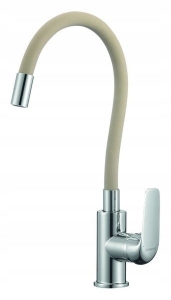 BATTERIESPÜLE, ELAST. SPRAY, BEIGE / SILBER