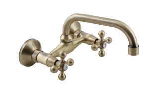 STILO WANDMONTIERTER MISCHER, MESSING