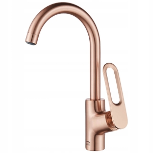 WASCHBATTERIE MIT U-Auslauf, ROSGOLD