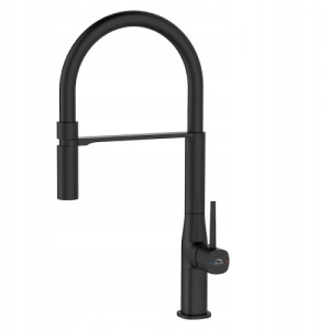 STANDMISCHER MIT U-AUSLAUF, SCHWARZ