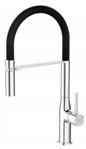 WASCHBATTERIE MIT U-AUSGANG, SILBER / SCHWARZ