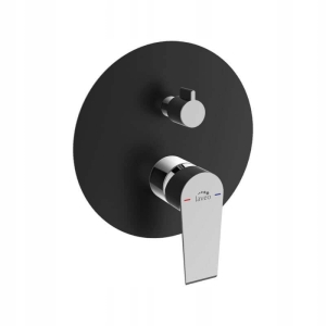 DUSCHBATTERIE, SCHALTER, SILBER / SCHWARZ