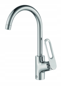 STEHENDER WASCHMISCHER MIT U-TIER AUSLAUF