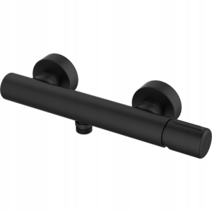 PRETTO BATTERIEDUSCHE. WANDMONTAGE, SCHWARZ