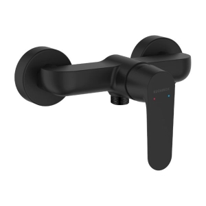 WANDMONTIERTE DUSCHBATTERIE OHNE SPRAY SCHWARZ