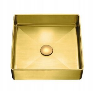 Das quadratische GOLDEN Aufsatzwaschbecken
