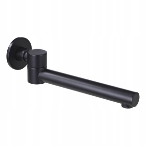 VERDECKTER BADE- UND WASCHAUSLAUF 244MM SCHWARZ
