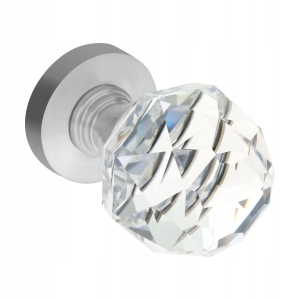 KRISTALL DEKORATIVE KNAUFPLATTE KREIS TRANSPARENT