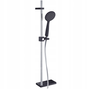 BREVA SCHWARZ DUSCHSET MIT ROLLER SCHWARZ