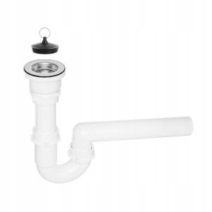 SIPHON 2 1 KAMMER OHNE ÜBERLAUF ZUM WASCHBECKEN WEISS