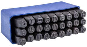 BUCHSTABEN NUMMERN MARKIERUNGEN ZUM STANZEN 4mm 27Stk