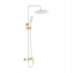 ALANIS DUSCHSÄULE MIT BATTERIE WEISSGOLD