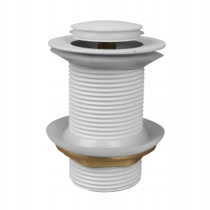 PLUG CLICK KLEINER RUNDER CLIP OHNE ÜBERLAUF WEISS